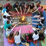 Satsang at Rishikul Yogshala Rishikesh