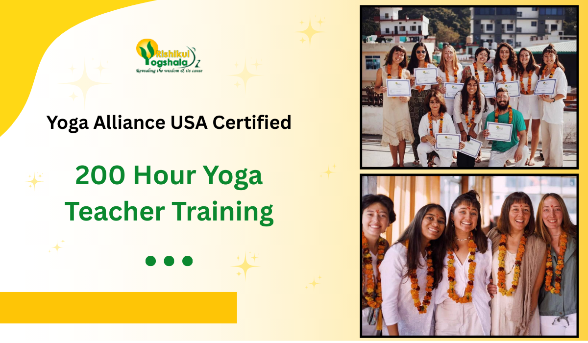 Yoga Alliance USA Certified 200 Hour Yoga Teacher Training