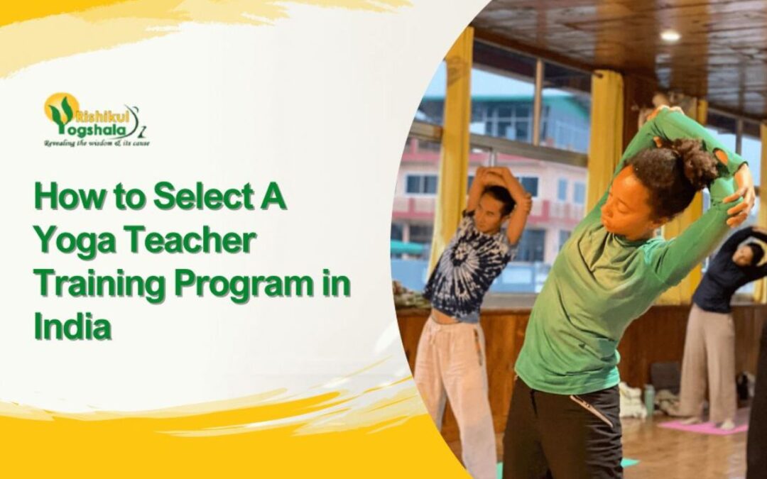 How to Select A Yoga Teacher Training Program in India