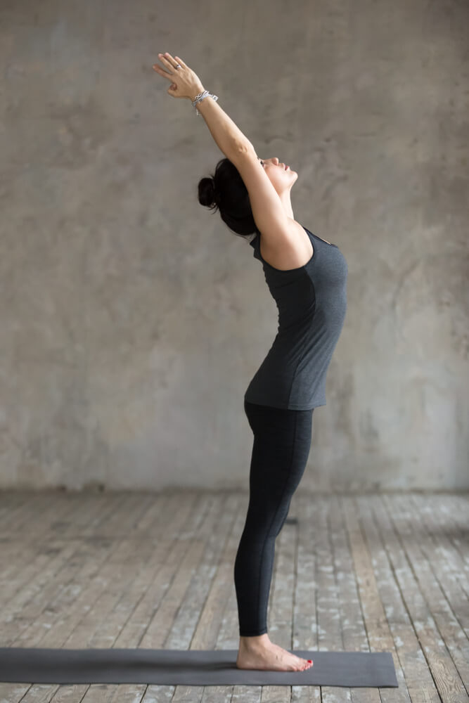 Yoga Students Performing Tadasana (Mountain Pose)