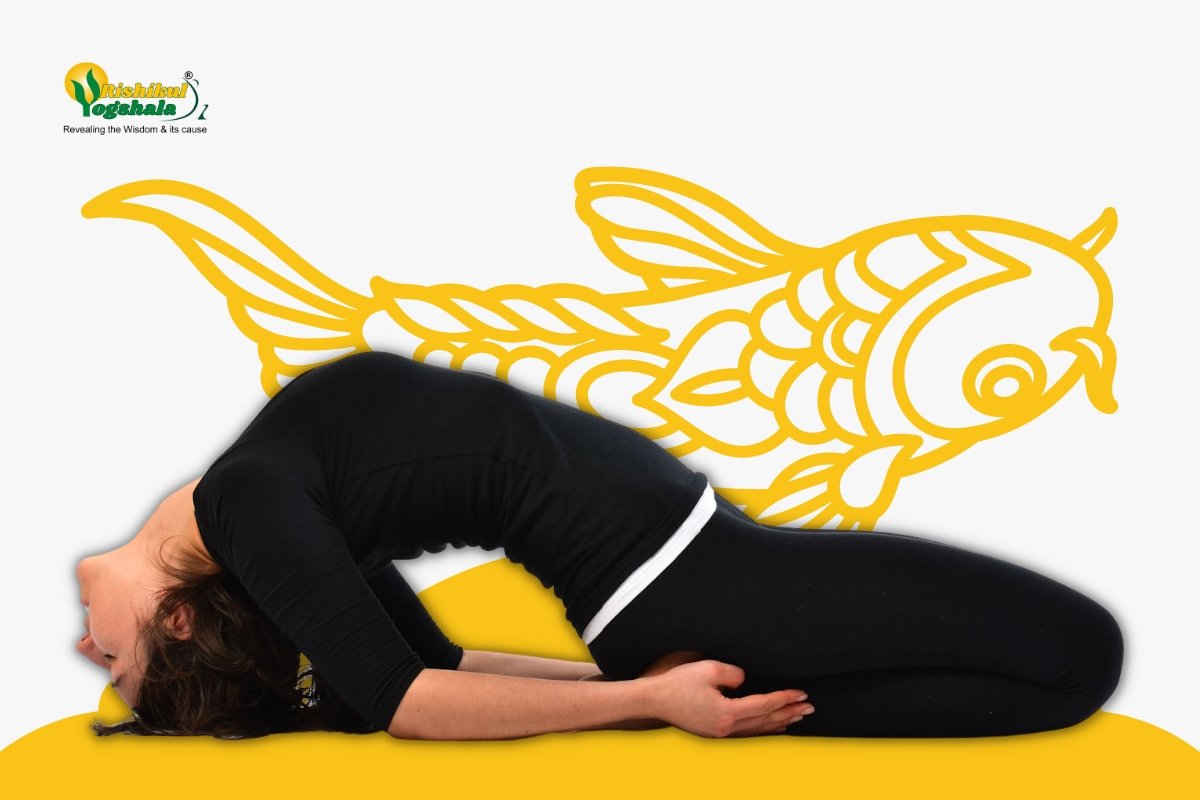 Supported Fish Pose in March - Yogamoo™