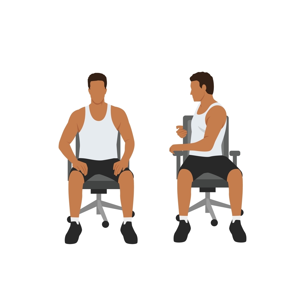 Chair Seated Spinal Twists 