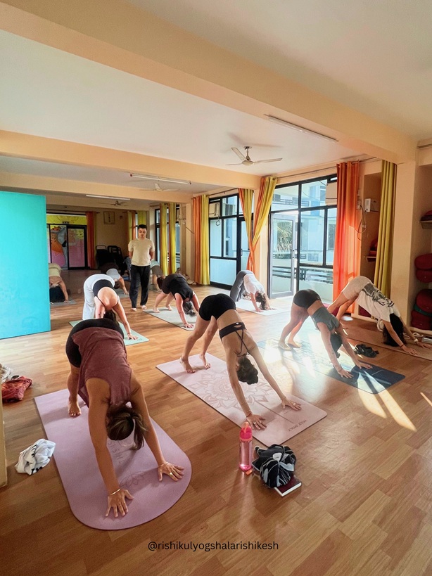 Students During Yoga Teacher Training in Rishikesh at Rishikul Yogshala