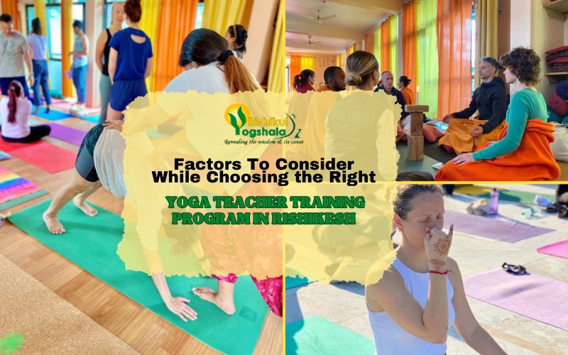 Factors To Consider While Choosing the Right Yoga Teacher Training Program In Rishikesh
