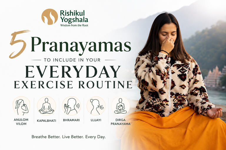 5 Pranayamas for a Daily Routine: A Gentle Guide to a Balanced Year-Round Breath Practice