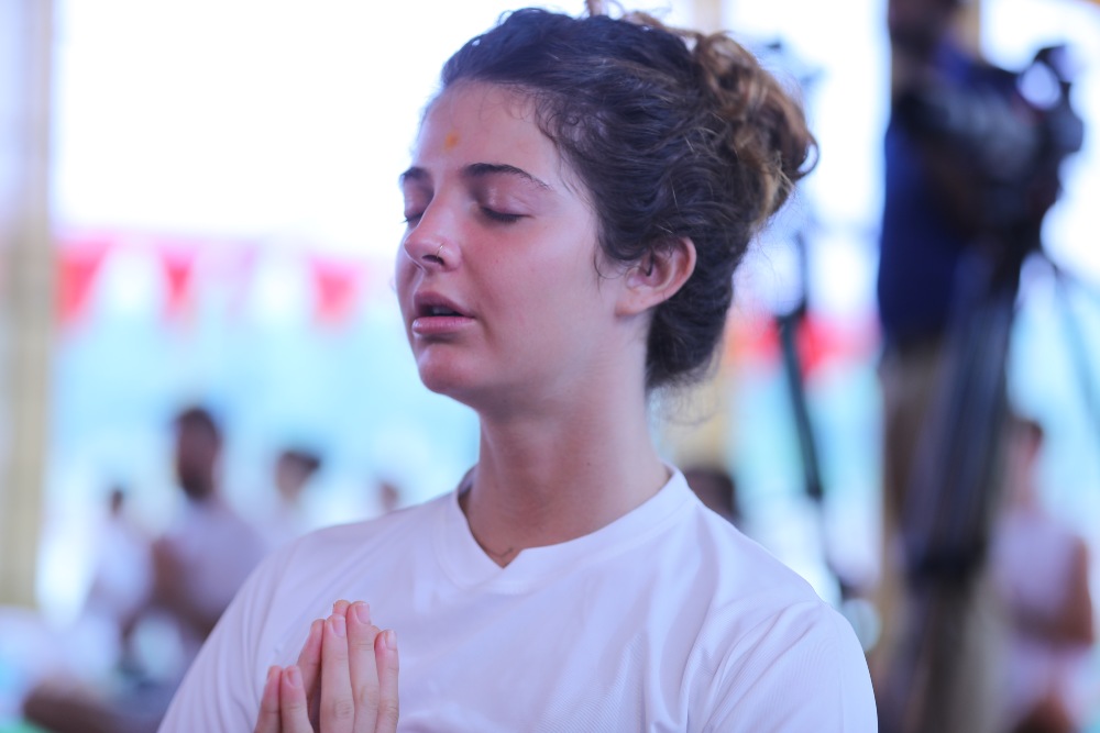 Yoga Teacher Training Student Doing Meditation Yoga Teacher Training Student Doing Meditation