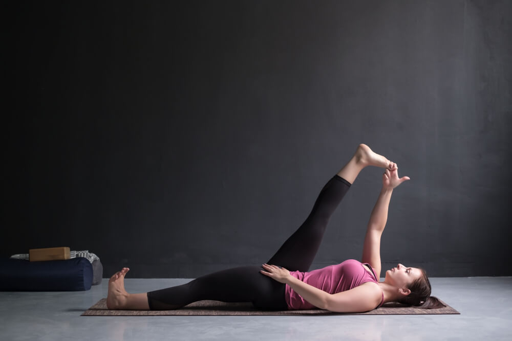 Reclining Big Toe Pose – Supta Padangusthasana Yoga