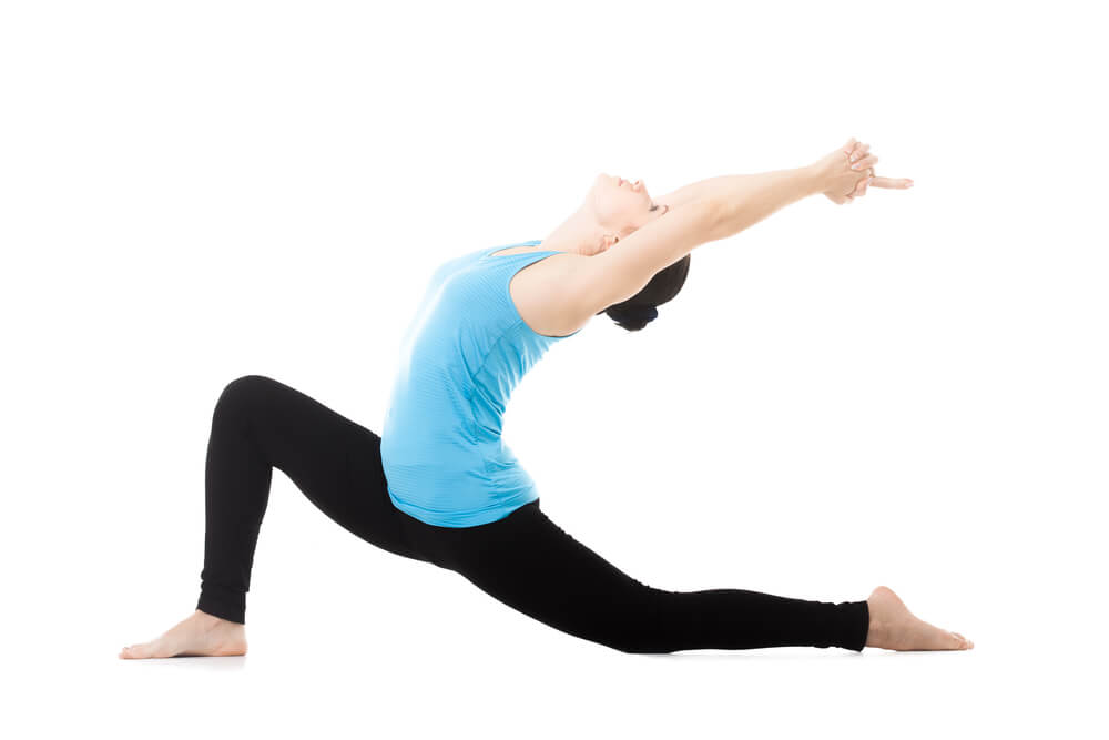 Student Practicing Anjaneyasana Student Practicing Anjaneyasana