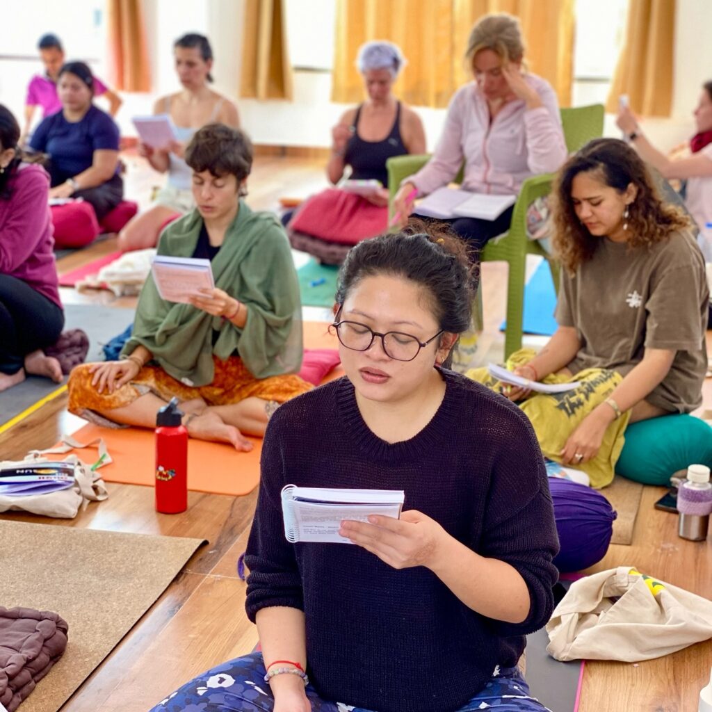Seed Mantras Session at Rishikul Yogshala Rishikesh Seed Mantras Session at Rishikul Yogshala Rishikesh