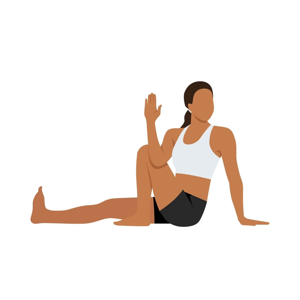 Seated Spinal Twist Yoga Pose Seated Spinal Twist Yoga Pose