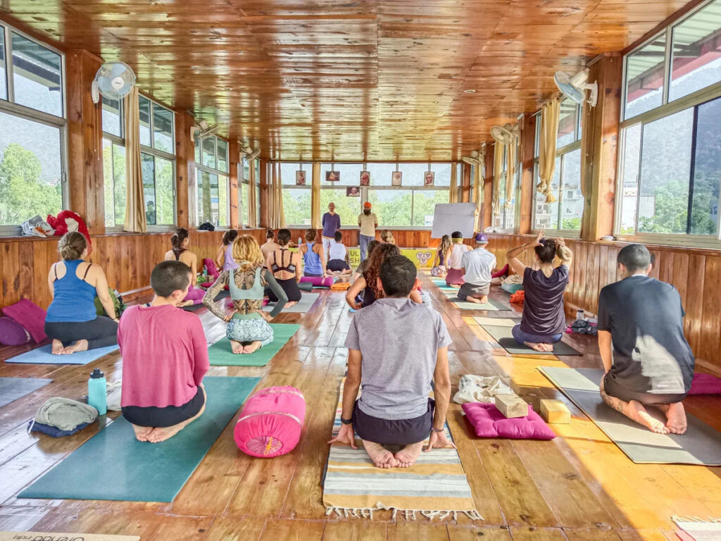 Yoga Students During Yoga Teacher Training at Rishikul Yogshala Rishikesh Yoga Students During Yoga Teacher Training at Rishikul Yogshala Rishikesh