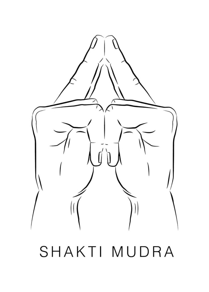 5 Yoga Mudras for Good Sleep and Cure Insomnia 3 Hands forming Shakti Mudra, a yogic hand gesture symbolizing feminine energy and relaxation