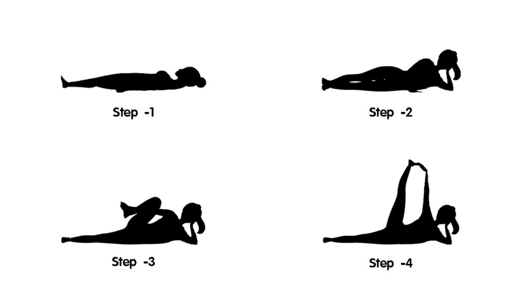 How to Do the Sleeping Vishnu Pose (Anantasana) In Yoga 2 Step By Step on how to Do Sleeping Vishnu Pose
