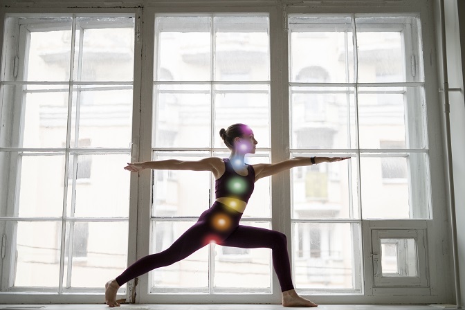 Student Practicing Warrior II (Virabhadrasana II) Student Practicing Warrior II (Virabhadrasana II)