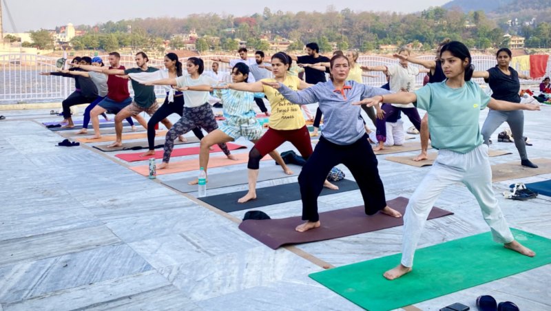 Student Practising Yoga 