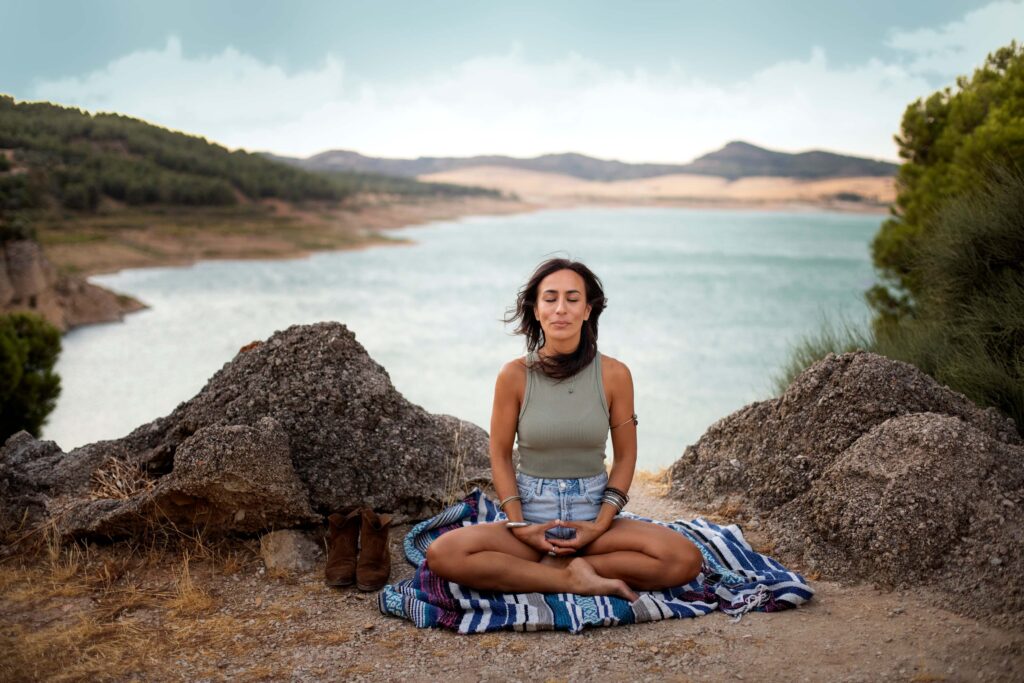 Yoga Teacher Doing Meditation Yoga Teacher Doing Meditation