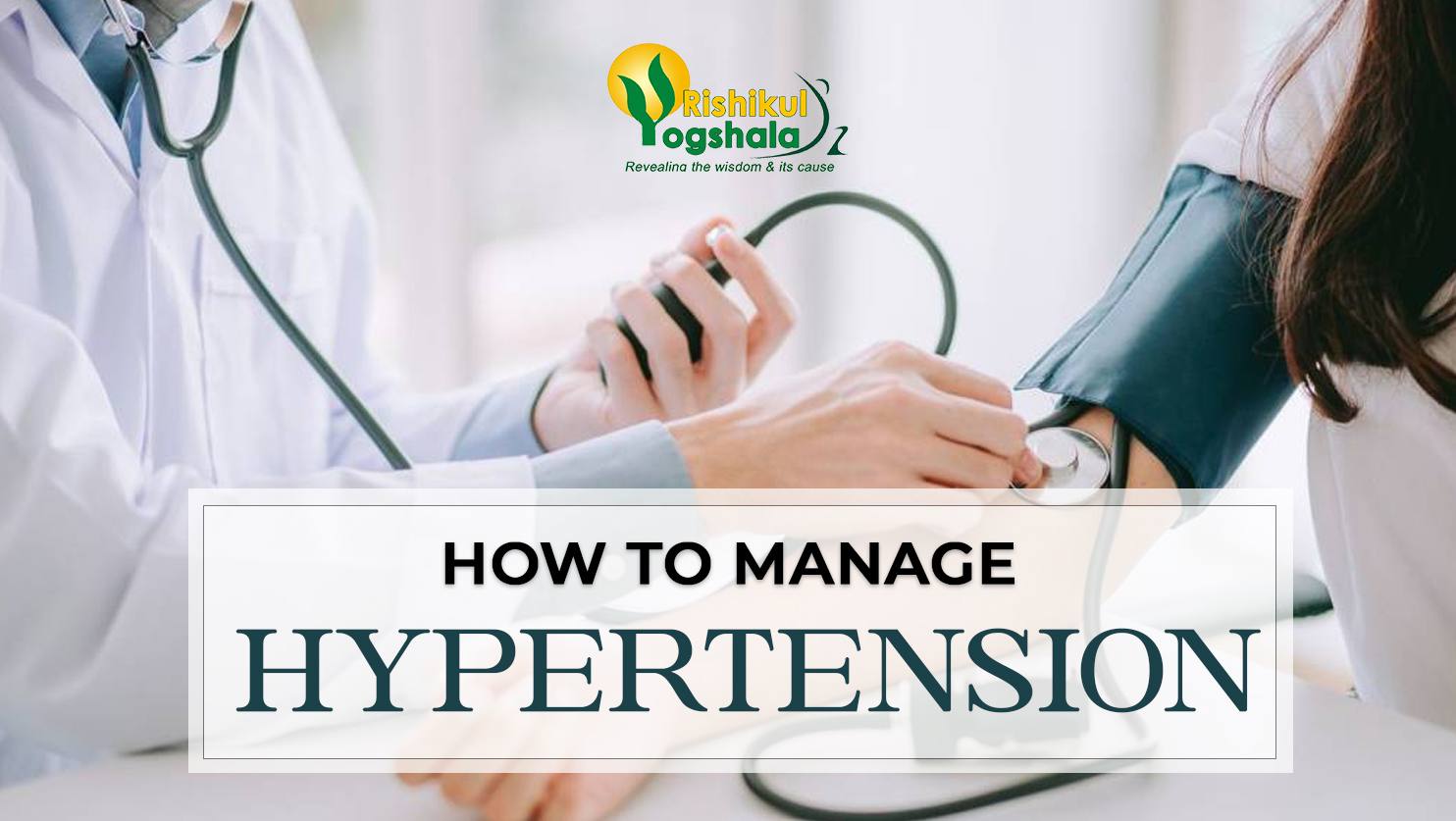 how to manage hypertension