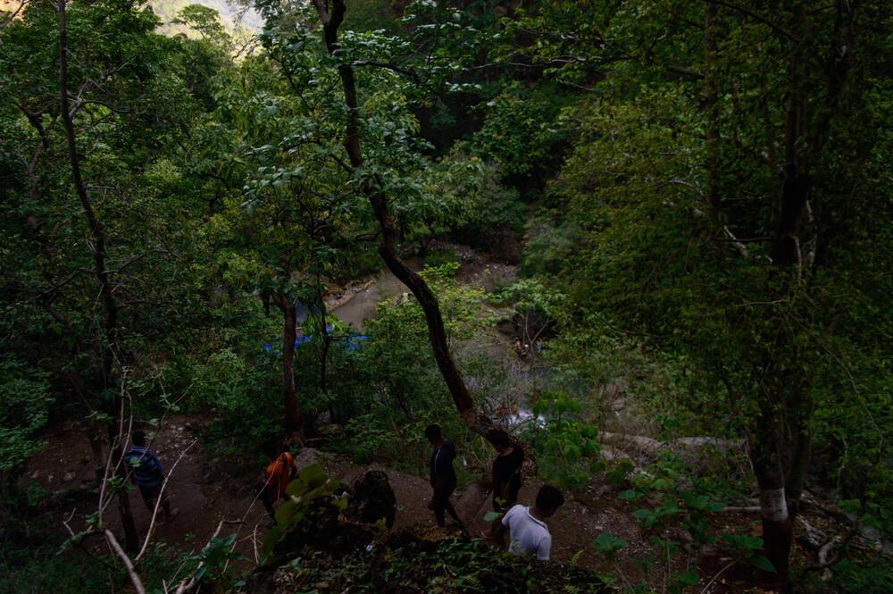 Trek to Neer Garh Waterfall Trek to Neer Garh Waterfall
