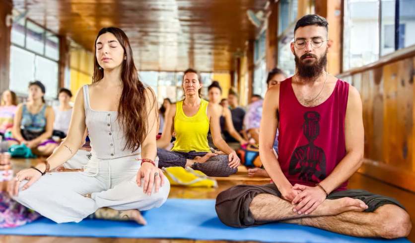 Meditation Session During Yoga Teacher Training in Rishikesh Meditation Session During Yoga Teacher Training in Rishikesh