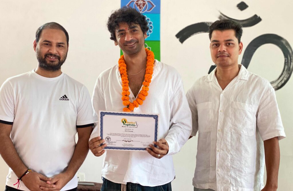 Anil Grover Completed 200 Hour Yoga Teacher Training in Rishikesh Anil Grover Completed 200 Hour Yoga Teacher Training in Rishikesh