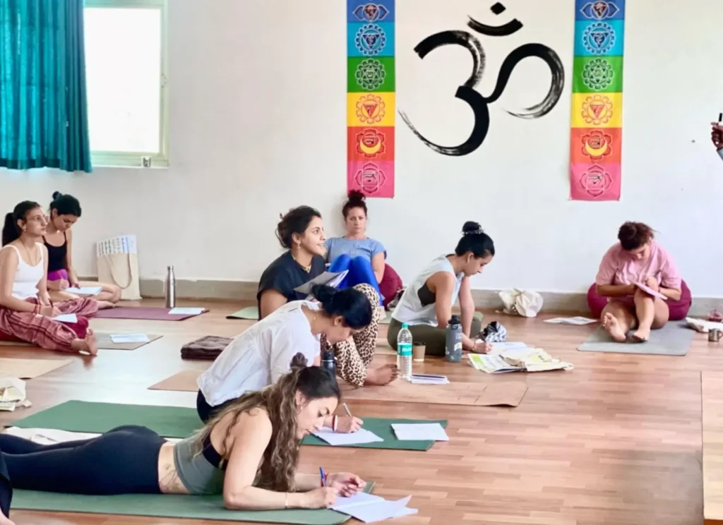 Yoga Teacher Training Students Theory Session Yoga Teacher Training Students Theory Session