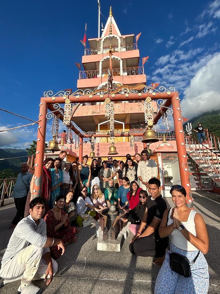 Students enjoying their excursion to Bhootnath Temple Students enjoying their excursion to Bhootnath Temple