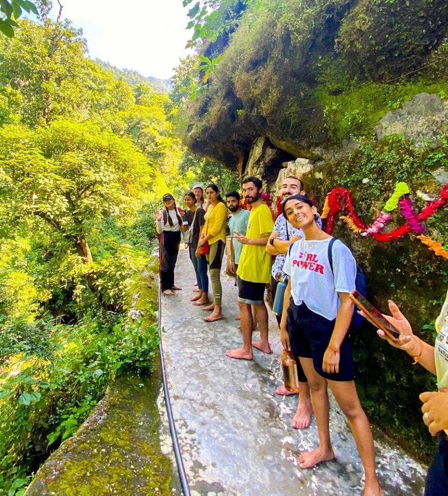 Students Enjoying Their Excursion to Mouni Baba Cave
