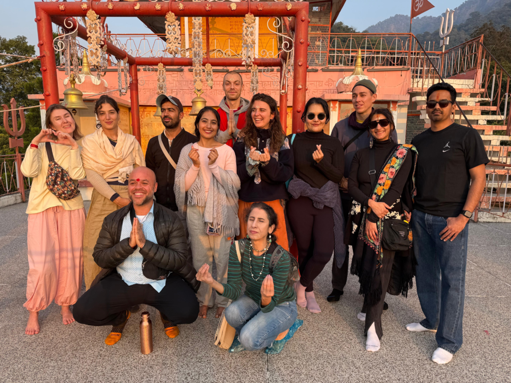 Students at bhootnath temple