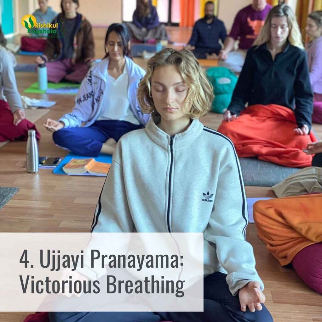 Students Practicing Ujjayi Pranayama
