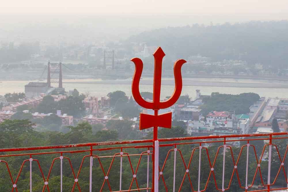 Scenic View of Rishikesh from Bhootnath Temple Scenic View of Rishikesh from Bhootnath Temple