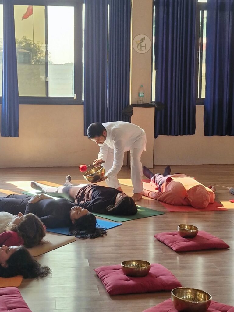 Guided sound healing for students