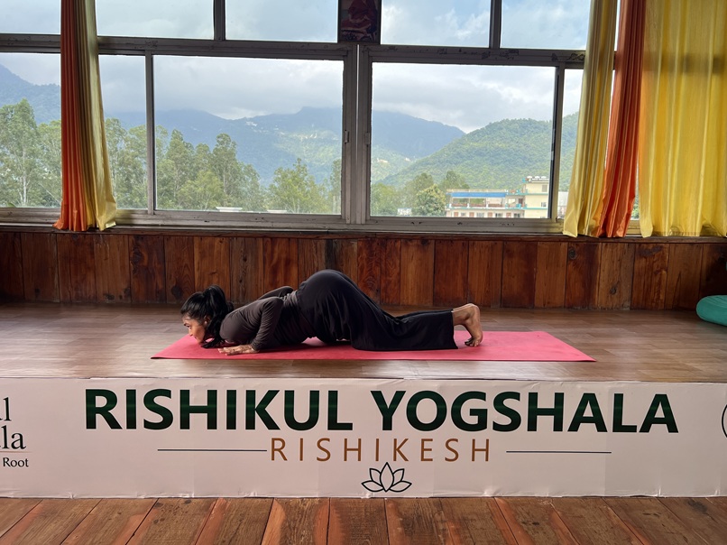 Student Practicing Ashtanga Namaskara