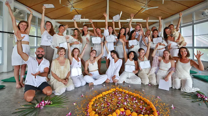 Student During Yoga Session at One Yoga Thailand