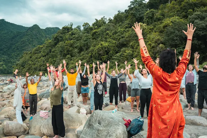 Student During Yoga Session at Samadhi Yoga Ashram