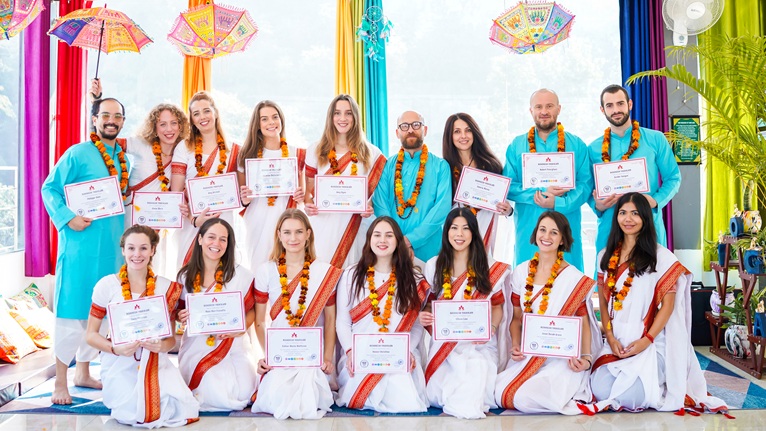 Student During YTTC Certification in Rishikesh