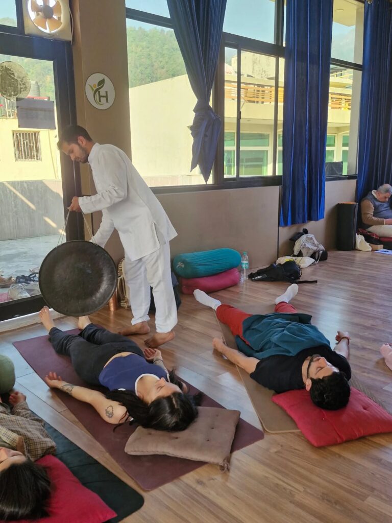 Sound Healing at Rishikul Yogshala Rishikesh