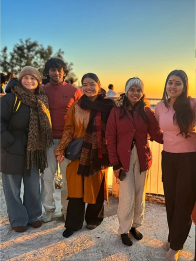 Sunrise trek to Kunjapuri Temple during yoga teacher training courses in Rishikesh