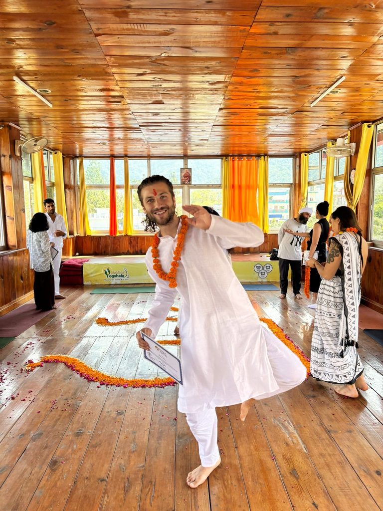 Students During Opening Ceremony of 200 hours yoga teacher training in rishikesh at Rishikul Yogshala Rishikesh