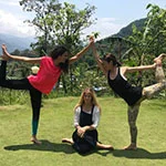 fun yoga poses at yoga in rishikesh