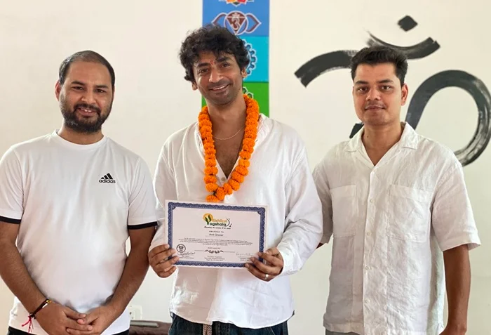 Students after certification of 300 Hour Yoga Teacher Training in Rishikesh