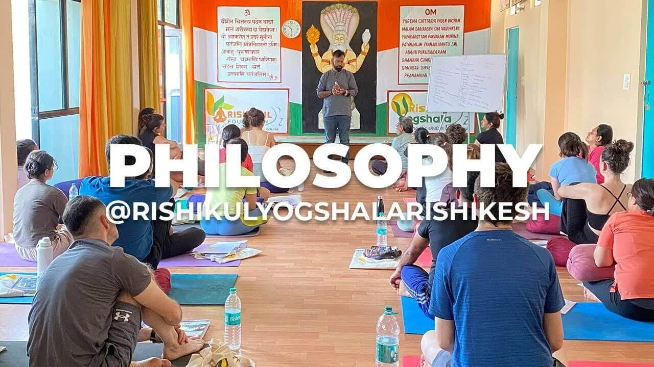 Yoga Darshanam philosophy lecture at Rishikul Yogshala