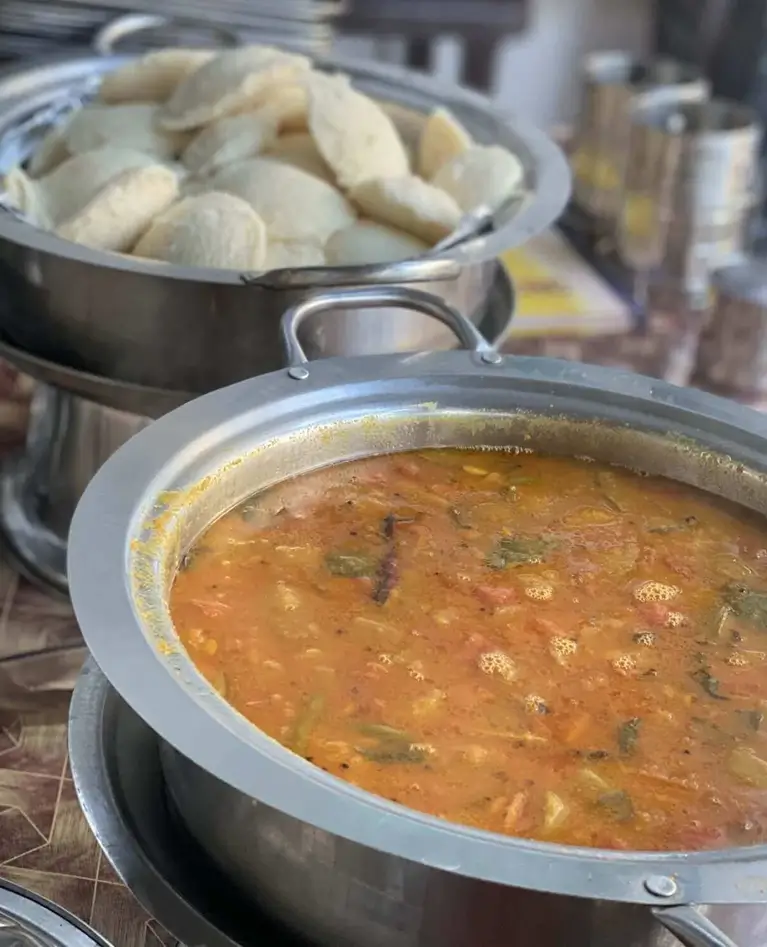 Healthy yogic meal at Rishikul Yogshala Rishikesh
