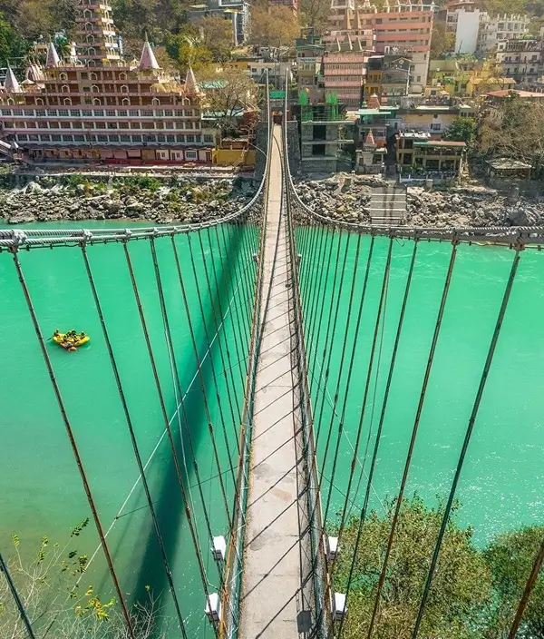 Laxman Jhula Bridge in Rishikesh