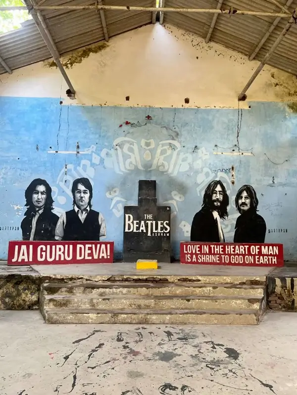 Inside Beatles Ashram Rishikesh with Murals